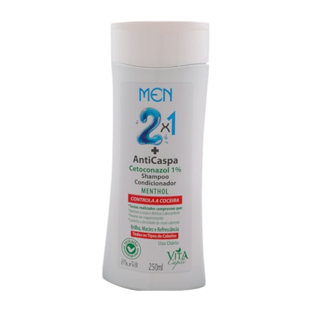 Shampoo Vita Capili Anticaspa 2 Em 1 Menthol 250ml