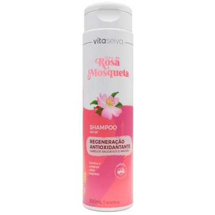 Shampoo Vita Seiva Rosa Mosqueta Regeneração 300ml