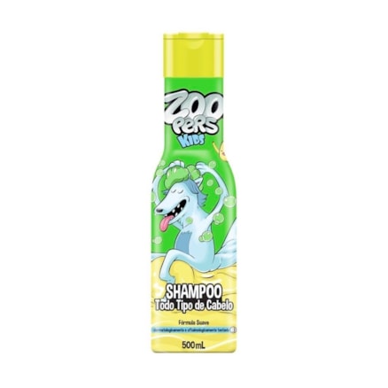 Shampoo Zoopers Kids Infantil Todos Tipos De Cabelos 500ml