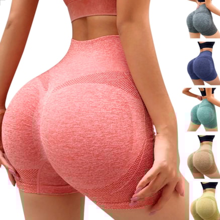 Short Bermuda Feminino Academia Corrida Yoga Treino Empina Bumbum 3d Esportivo