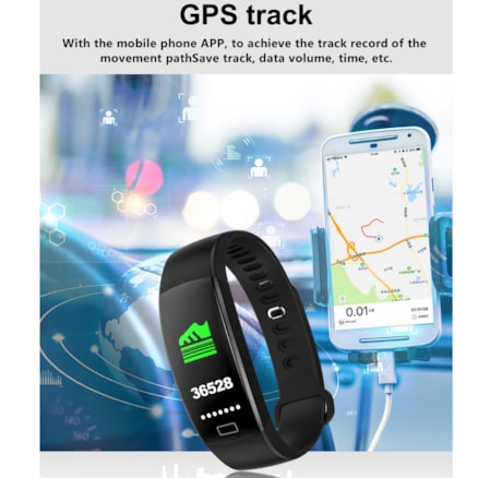 Smartband F64 Msa 301 Ip68 Usb Preto