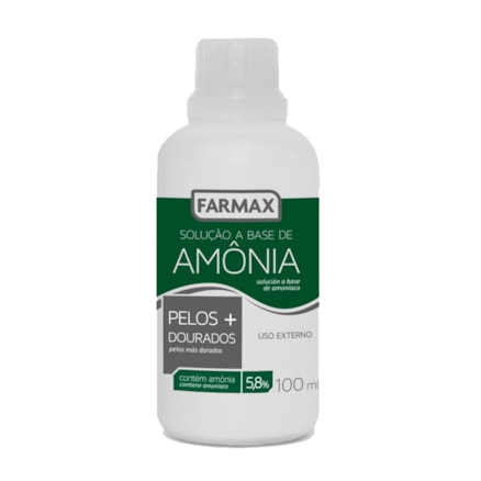 Solução A Base De Amônia Farmax Amôniaco 100ml