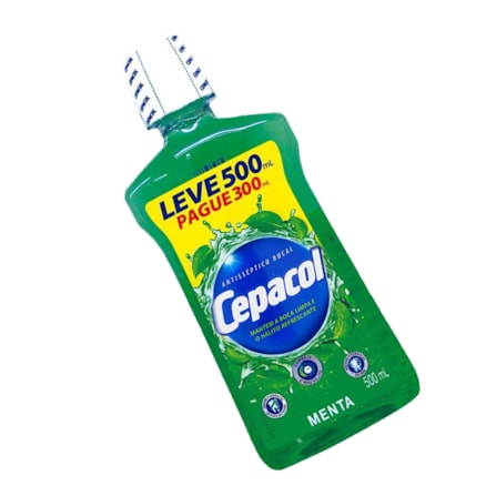 Solução Bucal Cepacol Menta Leve 500ml Pague 350ml