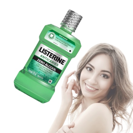 Solução Bucal Listerine Anti Cáries Zero Álcool Menta 250ml