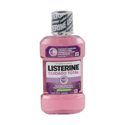 Solução Bucal Listerine Cuidado Total Menta Fresca 250ml