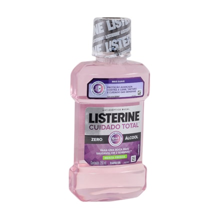 Solução Bucal Listerine Cuidado Total Sem Álcool Menta 250ml