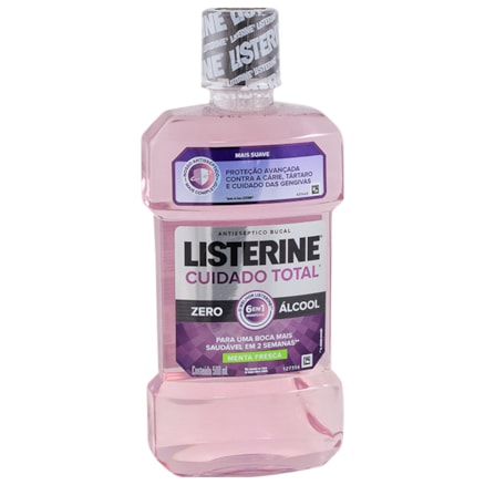 Solução Bucal Listerine Cuidado Total Sem Álcool Menta 500ml