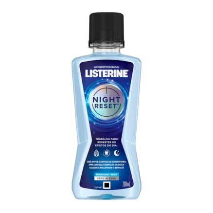 Solução Bucal Listerine Night Reset Limpeza Profunda 200ml