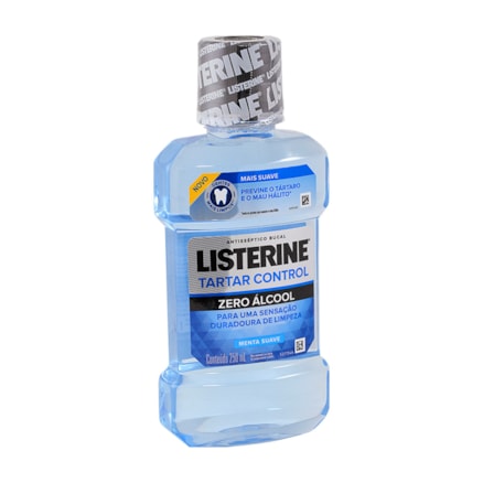 Solução Bucal Listerine Tártaro Control 0 Álcool Menta 250ml