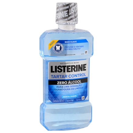 Solução Bucal Listerine Tártaro Control 0 Álcool Menta 500ml