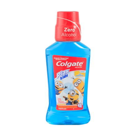 Solução Bucal Plax Kids Minion Sabor Tutti-frutti 250ml