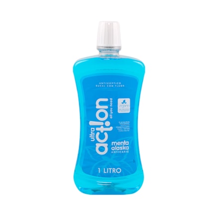 Solução Bucal Ultra Action Menta Alaska Anticárie 1l