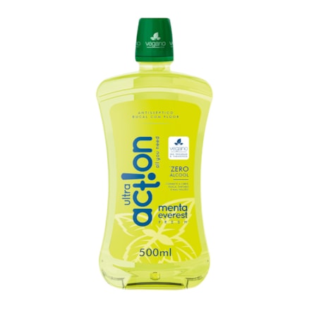 Solução Bucal Ultra Action Menta Everest Anticárie 500ml