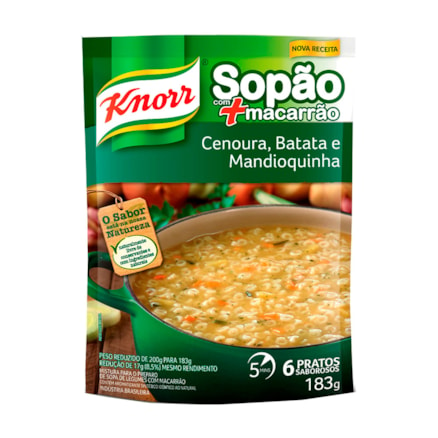 Sopão Com Macarrão Knorr Legumes Sachê 183g