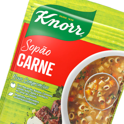 Sopão Com Macarrão Knorr Sachê Carne 195g