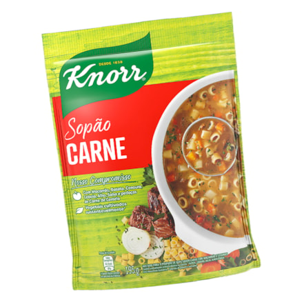 Sopão Com Macarrão Knorr Sachê Carne 195g