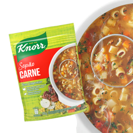 Sopão Com Macarrão Knorr Sachê Carne 195g