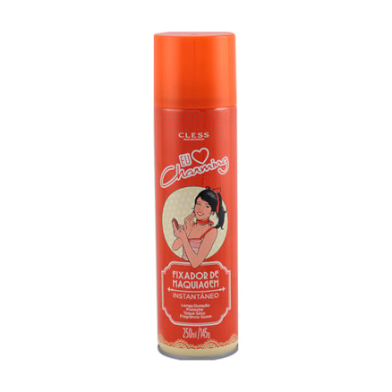 Spray Fixador Maquiagem Cless Charming Instantâneo 250ml