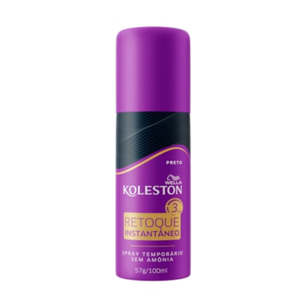 Spray Retoque Raiz Koleston Preto 57g