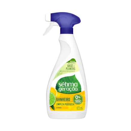 Spray Sétima Geração Para Banheiro Limpeza Poderosa 475ml