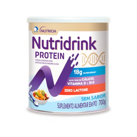 Suplemento Alimentar Pó Nutridrink Protein Sem sabor 700g