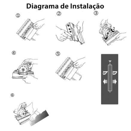 Suporte Base De Corte Guia Acabamento 45 Graus - Porcelanato Cerâmica Marmore Pedra