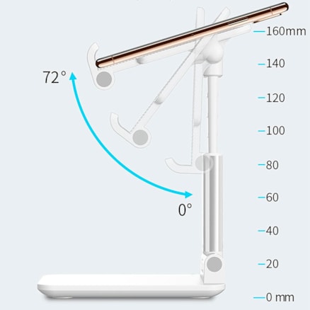 Suporte de Mesa Tripé para Celular Ajustável Smartphone Portátil Selfie Tablet