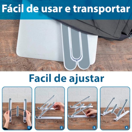 Suporte Note Apoio Para Notebook Laptop Computador Mesa Ergonômico Universal