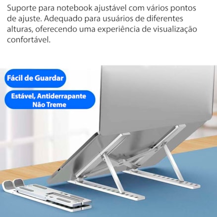 Suporte Note Apoio Para Notebook Laptop Computador Mesa Ergonômico Universal