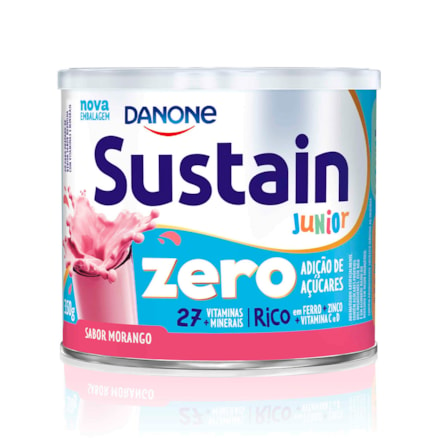 Sustain Danone Júnior Zero Morango 27 Vitaminas 350g