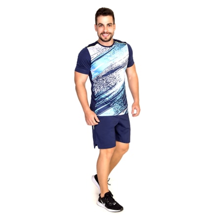 T-shirt Estampada Bm9 Masculina 4211033 Marinho