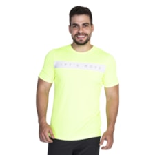 T-shirt Recorte Faixa Bm9 Masculina 4211037 Amarelo Fluor