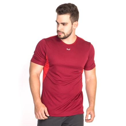 T-shirt Recortes Bm9 Masculina 4211035 Bordo