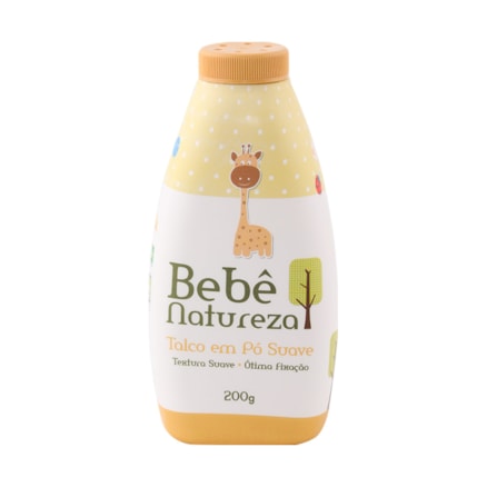 Talco Bebê Natureza Suave Textura Fina Suave 200g