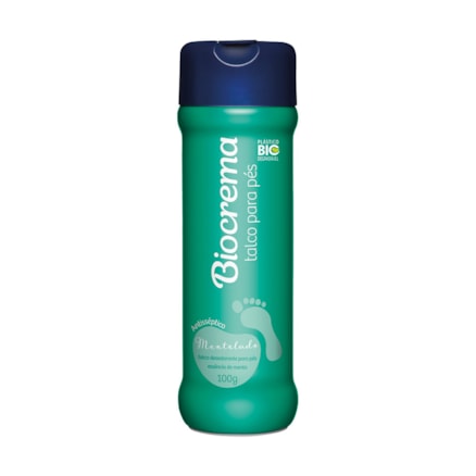 Talco Biocrema Pó Para Os Pés Mentolado Textura Fina 100g