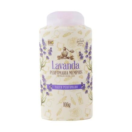 Talco Lavanda Memphis Perfume Intenso Marcante 100g