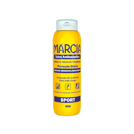 Talco Marcia Anti Séptico Sport Elimina Odores 80g