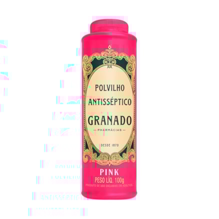 Talco Polvilho Granado Pink Anti Séptico Fungicida 100g