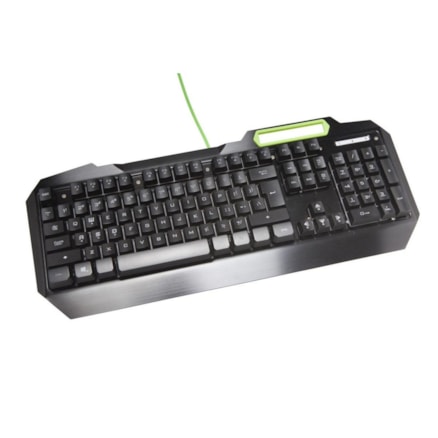 Teclado Gamer Semi Mecanico Goldentec Pc Notebook Led Verde