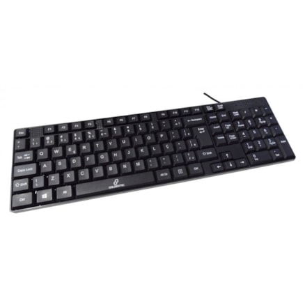 Teclado Slim Compacto Goldentec Abnt2 Gt850 Usb Black Piano