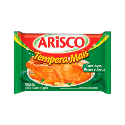 Tempero Arisco Em Pó Aves 10 Und 50g