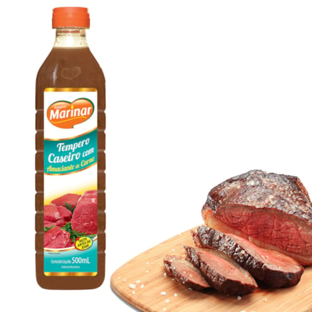 Tempero Caseiro Com Amaciante De Carne Marinar 500ml