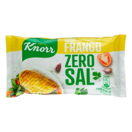 Tempero Em Pó Knorr Zero Sal Galinha 8 Und 32g