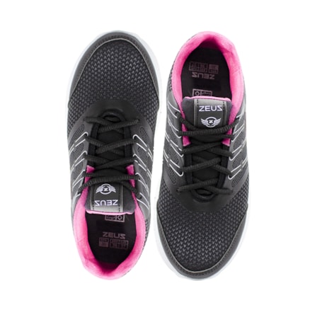 Tênis Feminino Zeus 23ZXA Branco Preto Rosa