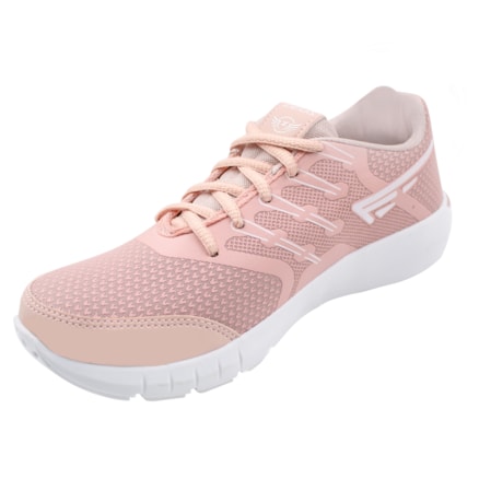 Tênis Feminino Zeus 23ZXA Branco Rosa Rosa