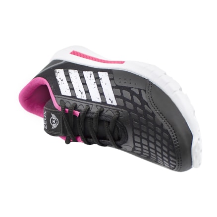 Tênis Feminino Zeus 24ZXA Branco Preto Pink