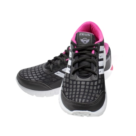 Tênis Feminino Zeus 24ZXA Branco Preto Pink