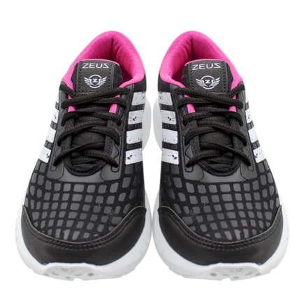 Tênis Feminino Zeus 24ZXA Branco Preto Pink