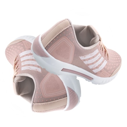 Tênis Feminino Zeus 24ZXA Branco Rosa Rosa