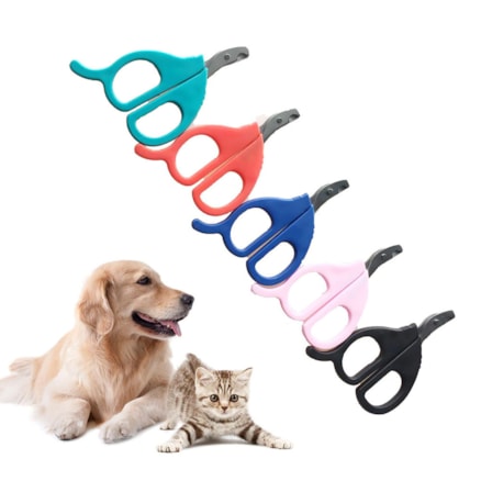 Tesoura Alicate Cortador De Unha Gatos Cães Passáros Coelhos Pet Pequeno Porte Banho e Tosa Vermelho